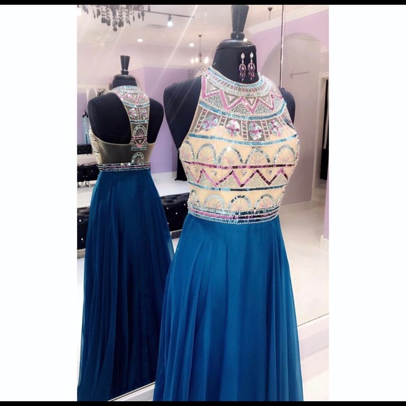 Blue Prom Dress - Picture 1 of 1